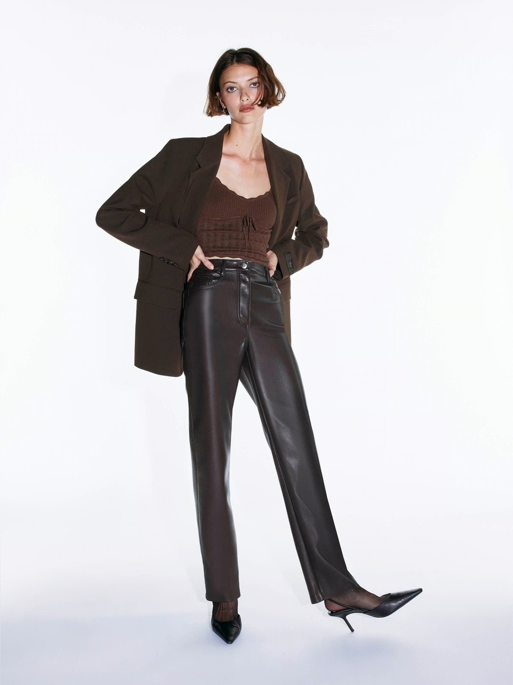 Aritzia Wilfred Melina Vegan Leather Pants
